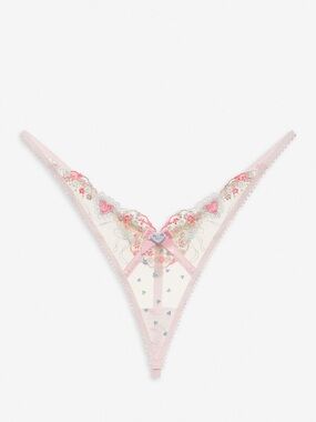 For Love And Lemons Sheer Gabriella Thong NWT Size XL